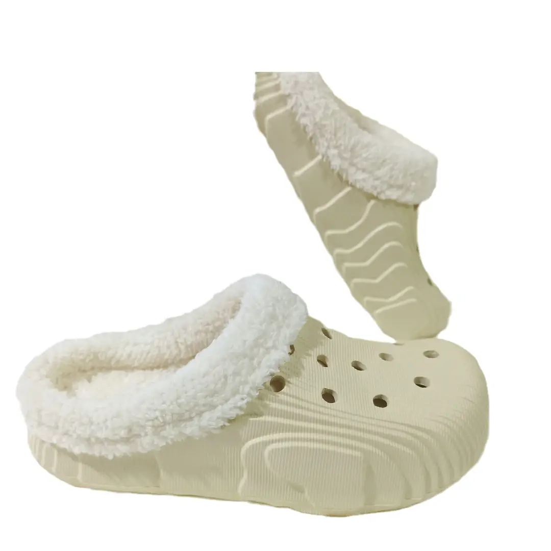 New factory wholesale winter men's and women's cotton slippers non-slip trendy thick-soled indoor and outdoor slip-on home shoes - Image 9