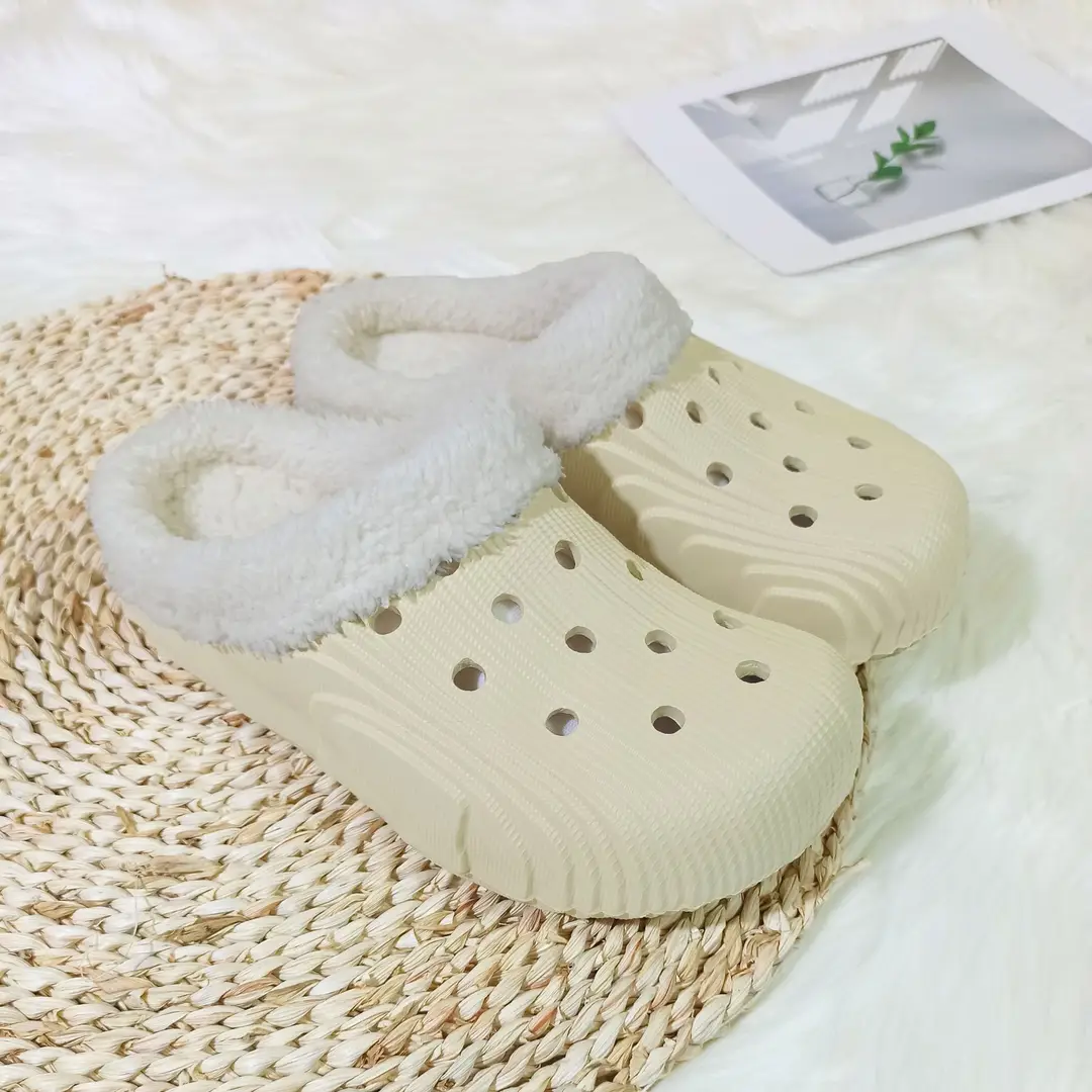 New factory wholesale winter men's and women's cotton slippers non-slip trendy thick-soled indoor and outdoor slip-on home shoes — feature 13