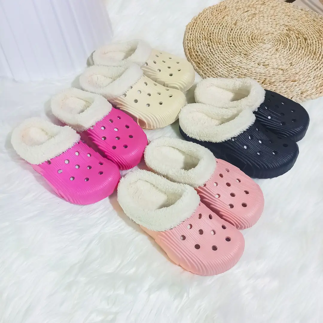New factory wholesale winter men's and women's cotton slippers non-slip trendy thick-soled indoor and outdoor slip-on home shoes — feature 2
