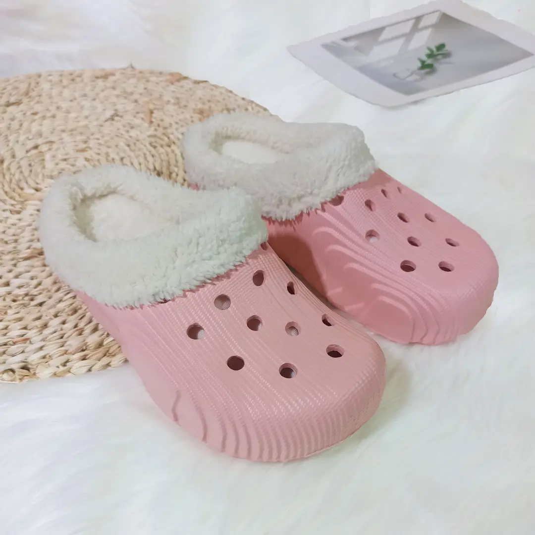 New factory wholesale winter men's and women's cotton slippers non-slip trendy thick-soled indoor and outdoor slip-on home shoes — feature 8