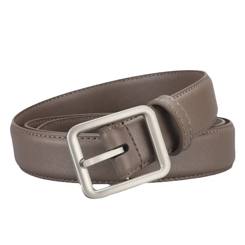 Women's Korean Style Square Buckle Leather Belt - Image 9