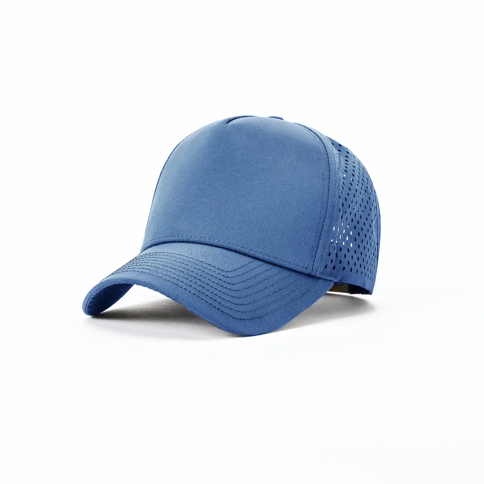 Gray Mesh Baseball Cap with Venting - Image 4