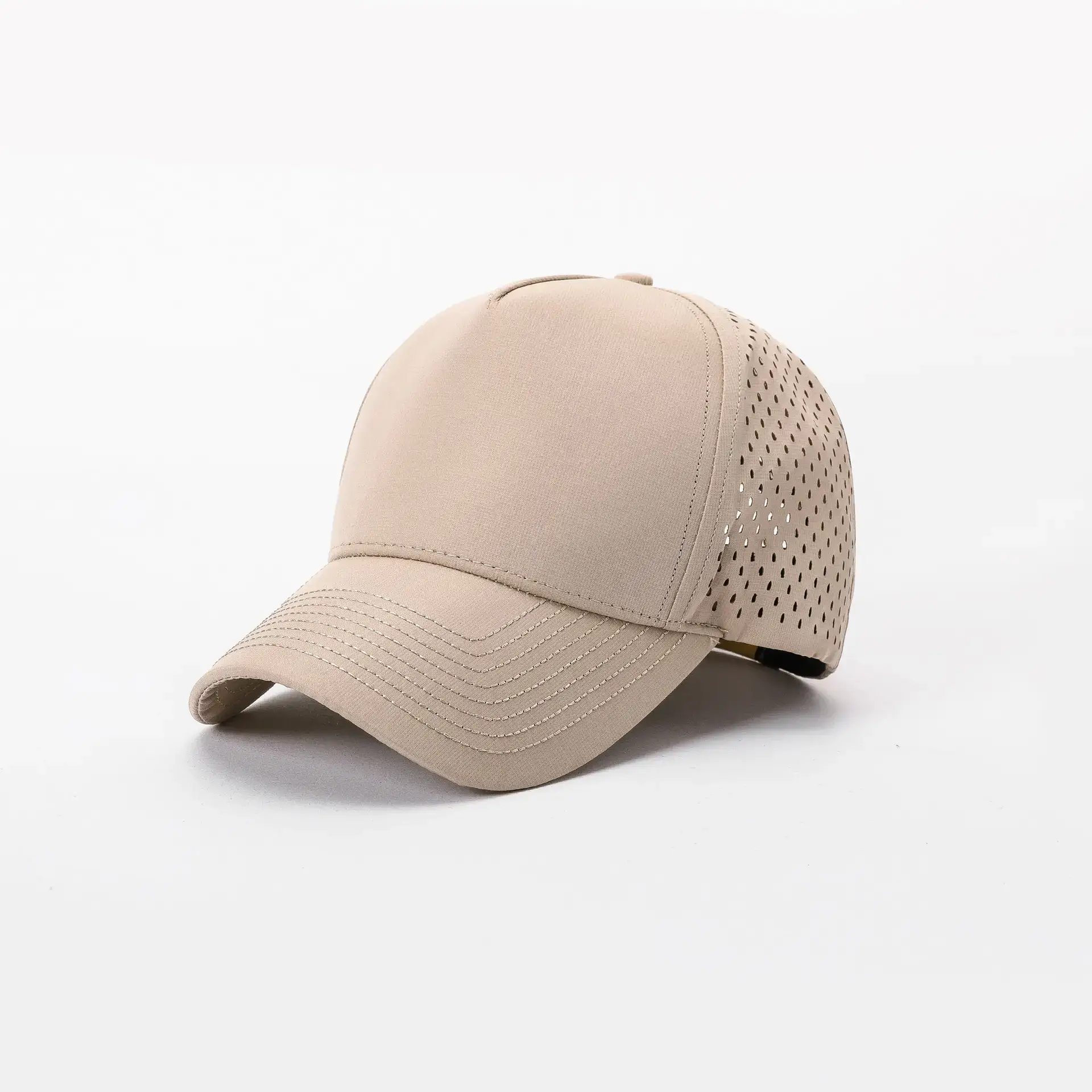 Gray Mesh Baseball Cap with Venting - Image 5