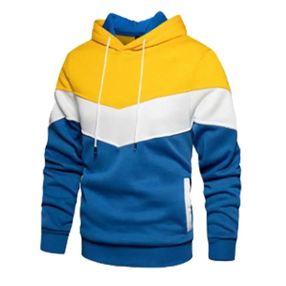 2023 Fleece Hoodie Yellow White Blue Casual Winter Sports