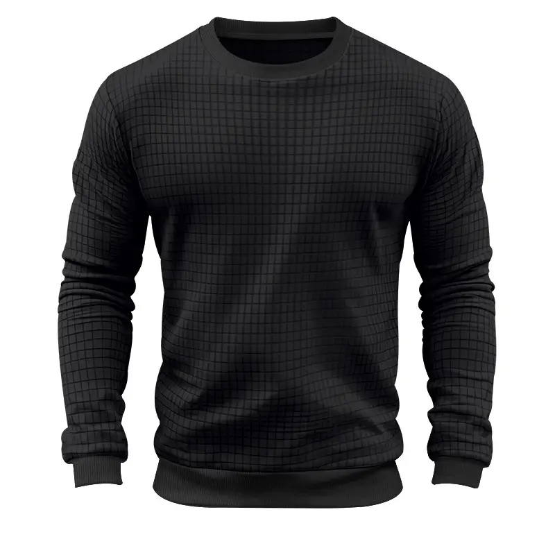 Men's Long Sleeve Waffle Knit T-Shirt Beige - Image 7