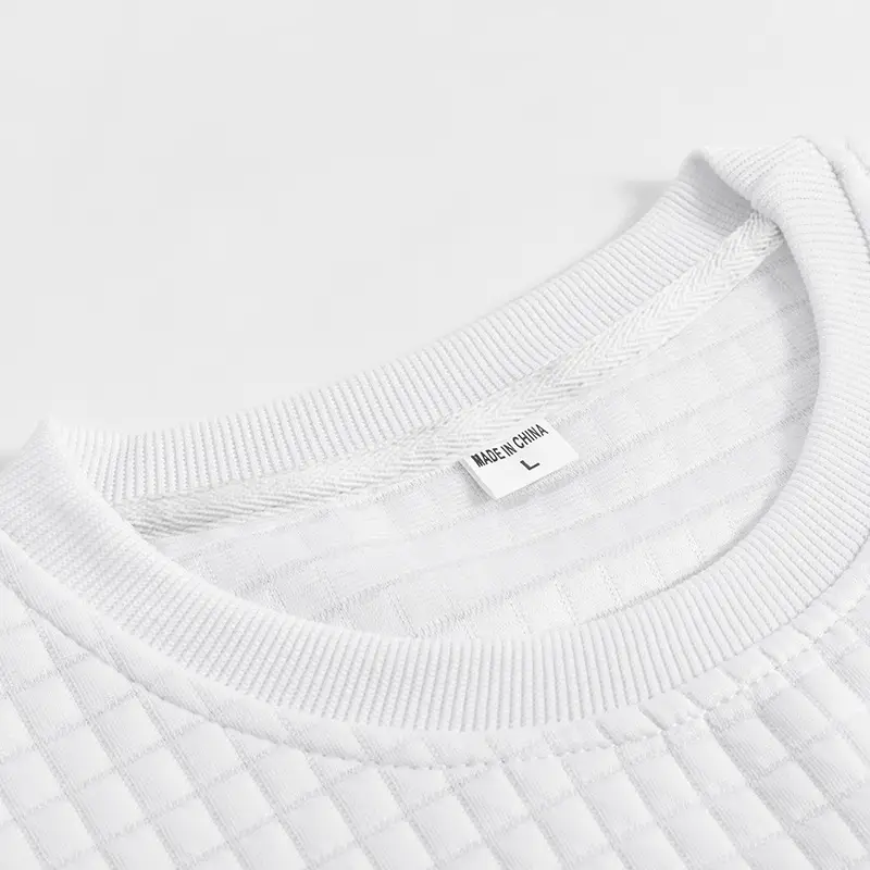 Men's Long Sleeve Waffle Knit T-Shirt Beige — feature 16