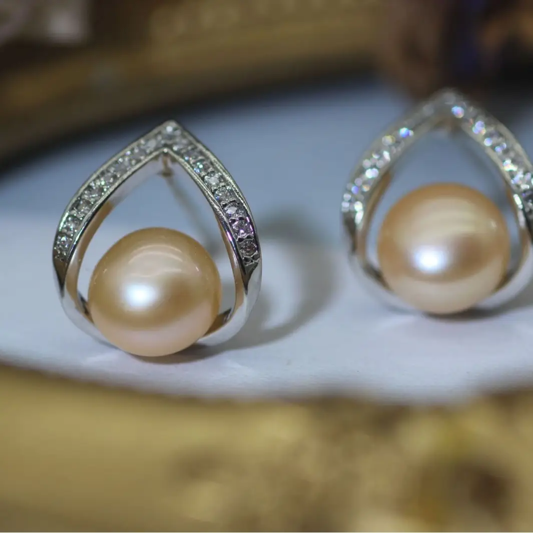 Pearl Earrings 925 Silver Needle Natural Freshwater Pearl 2024 Birthday Gift - Image 6