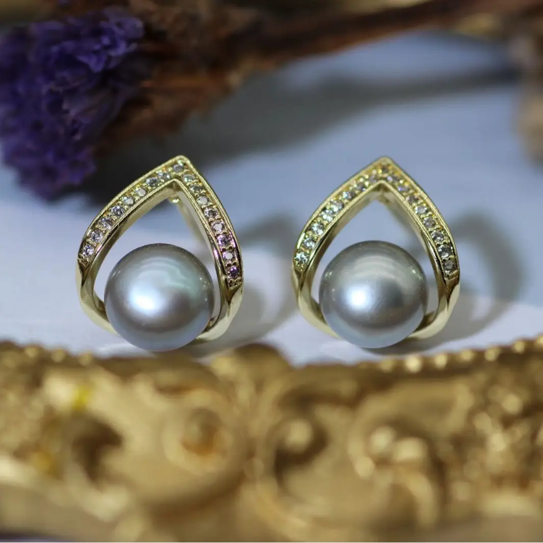 Pearl Earrings 925 Silver Needle Natural Freshwater Pearl 2024 Birthday Gift - Image 8