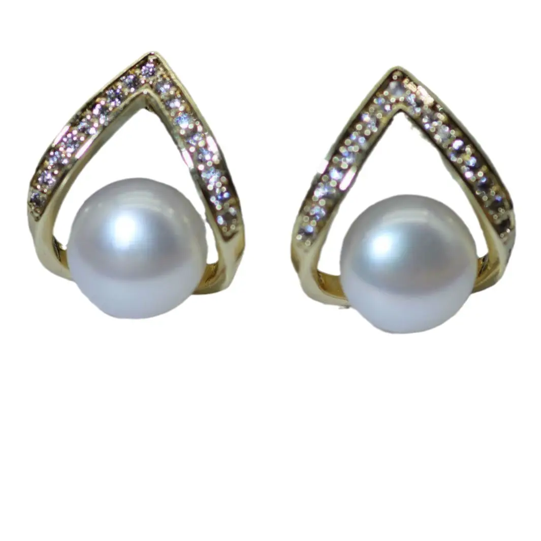 Pearl Earrings 925 Silver Needle Natural Freshwater Pearl 2024 Birthday Gift - Image 9