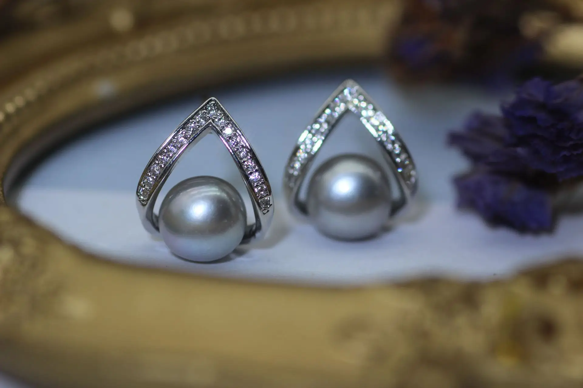 Pearl Earrings 925 Silver Needle Natural Freshwater Pearl 2024 Birthday Gift — feature 14