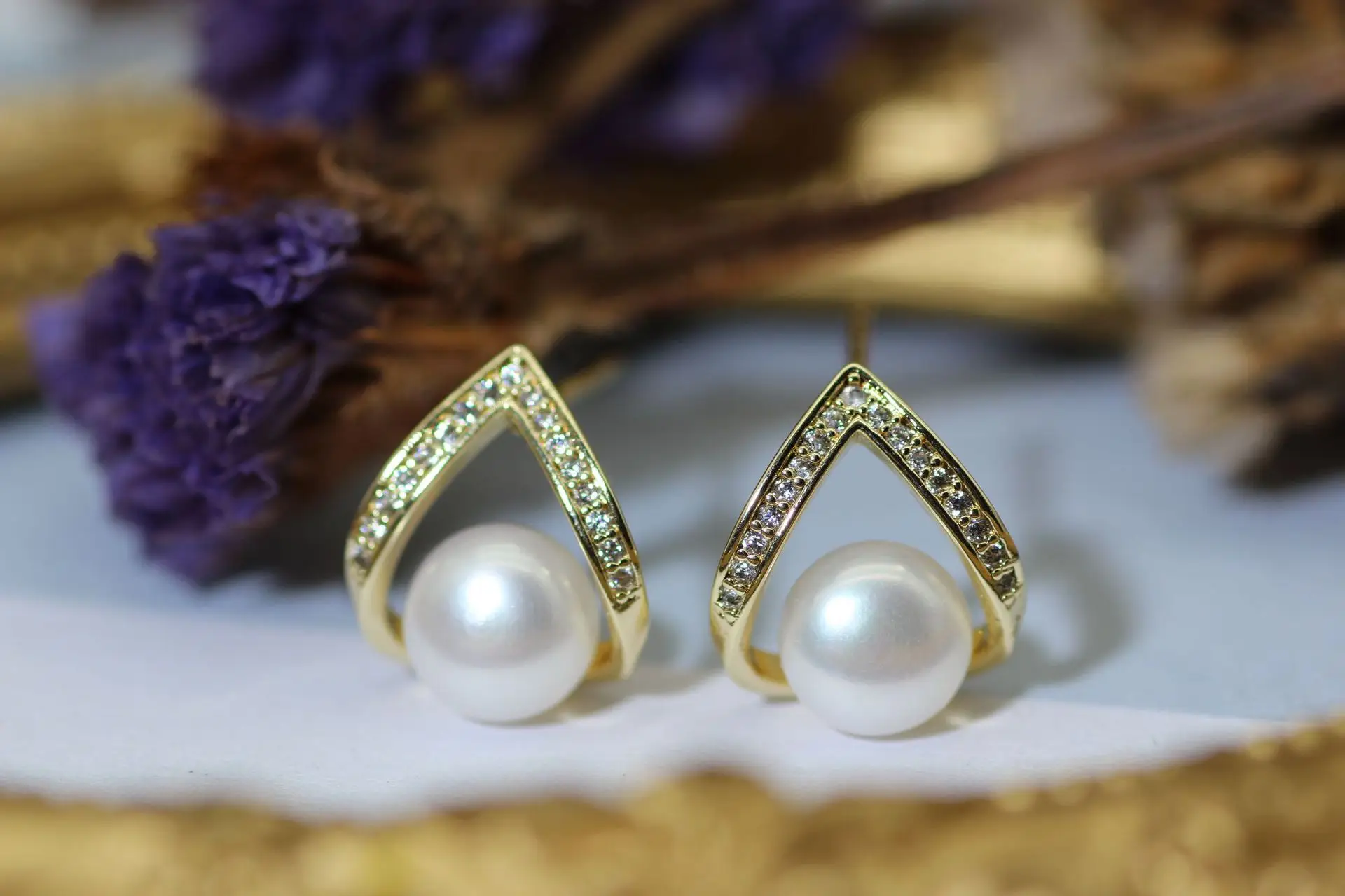 Pearl Earrings 925 Silver Needle Natural Freshwater Pearl 2024 Birthday Gift — feature 17