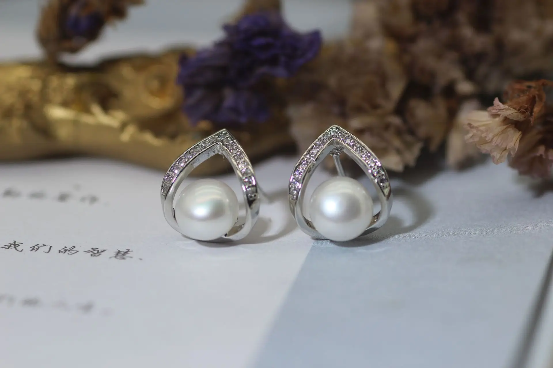 Pearl Earrings 925 Silver Needle Natural Freshwater Pearl 2024 Birthday Gift — feature 24