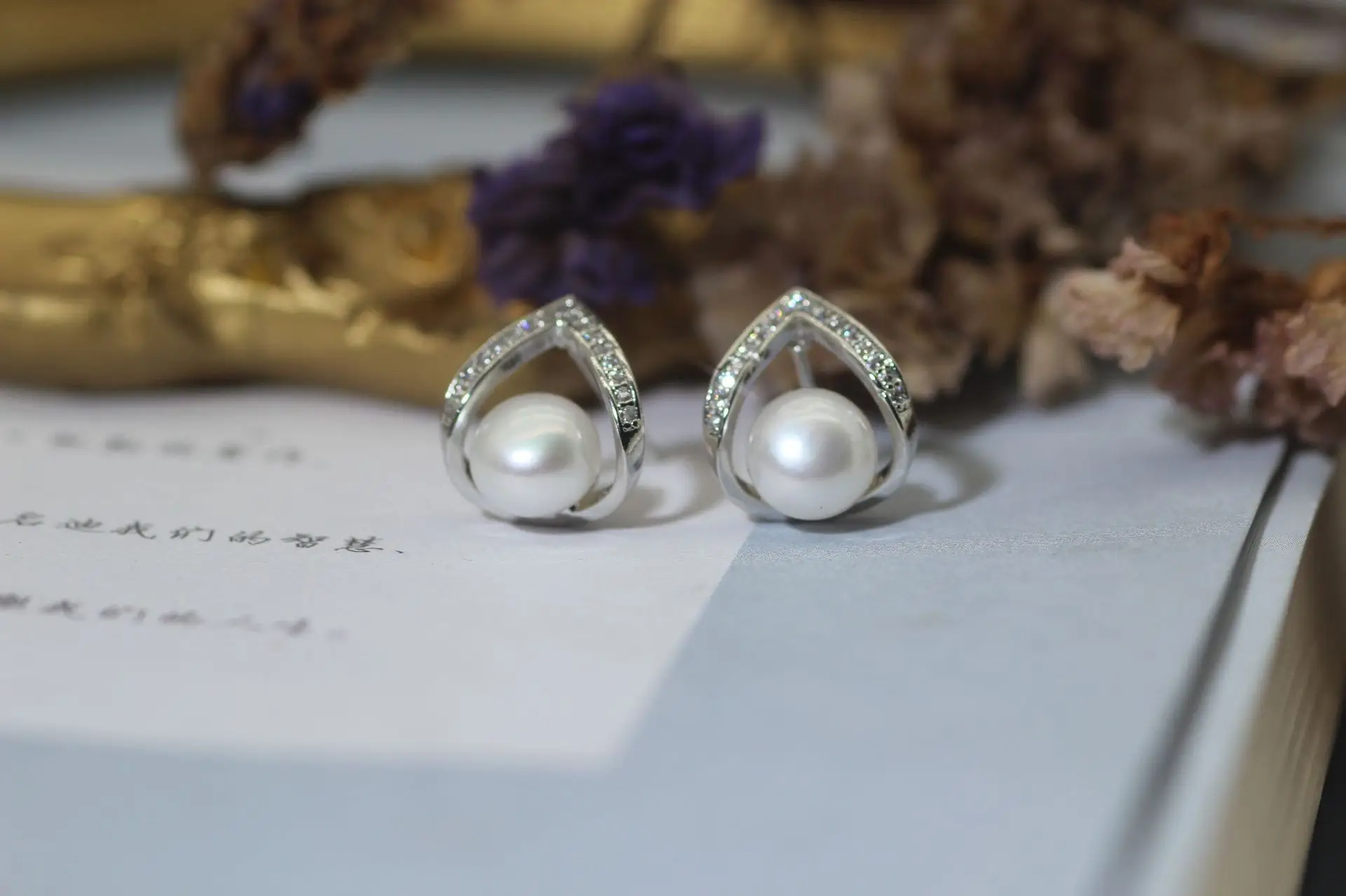 Pearl Earrings 925 Silver Needle Natural Freshwater Pearl 2024 Birthday Gift — feature 25