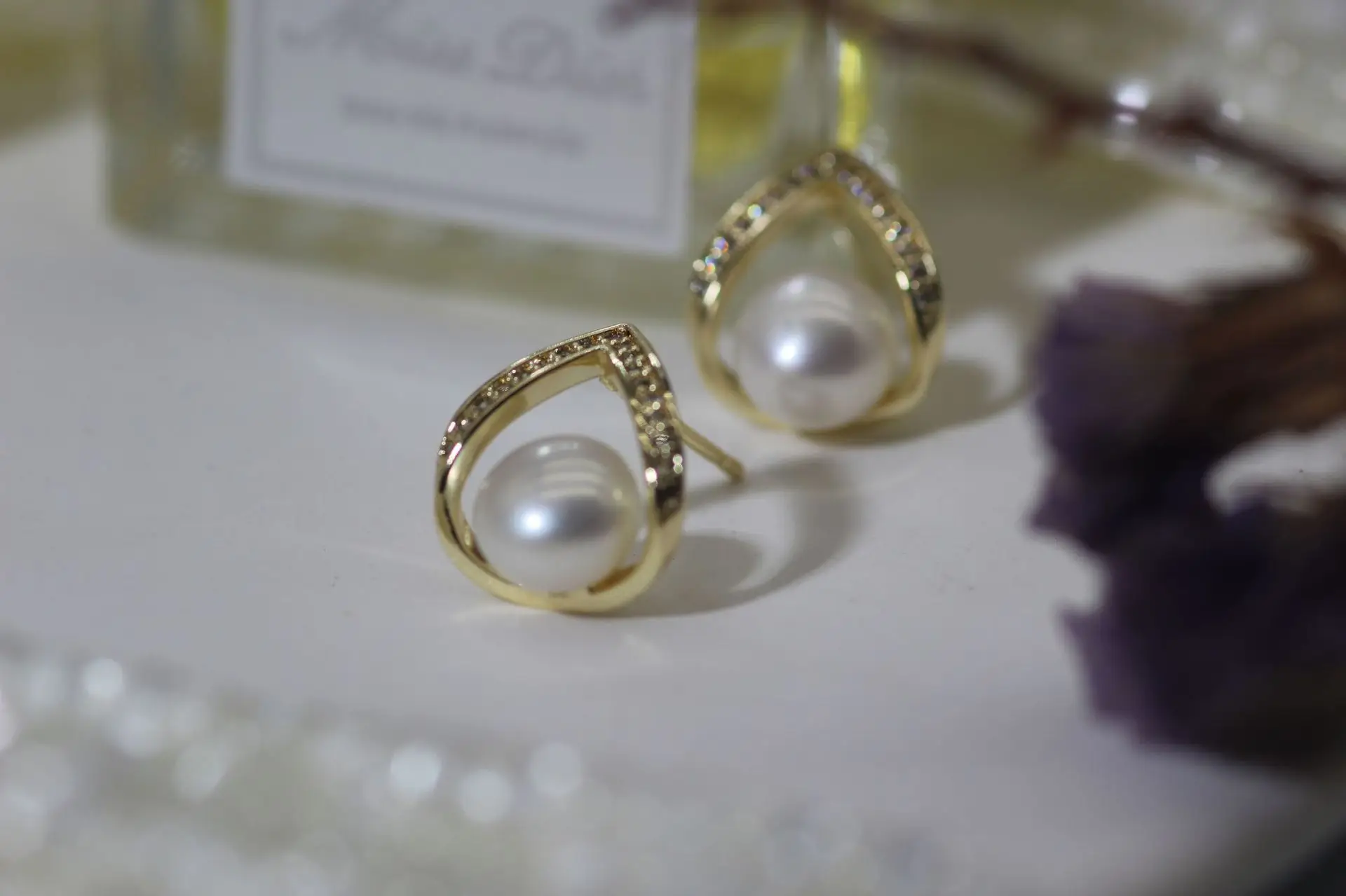 Pearl Earrings 925 Silver Needle Natural Freshwater Pearl 2024 Birthday Gift — feature 3