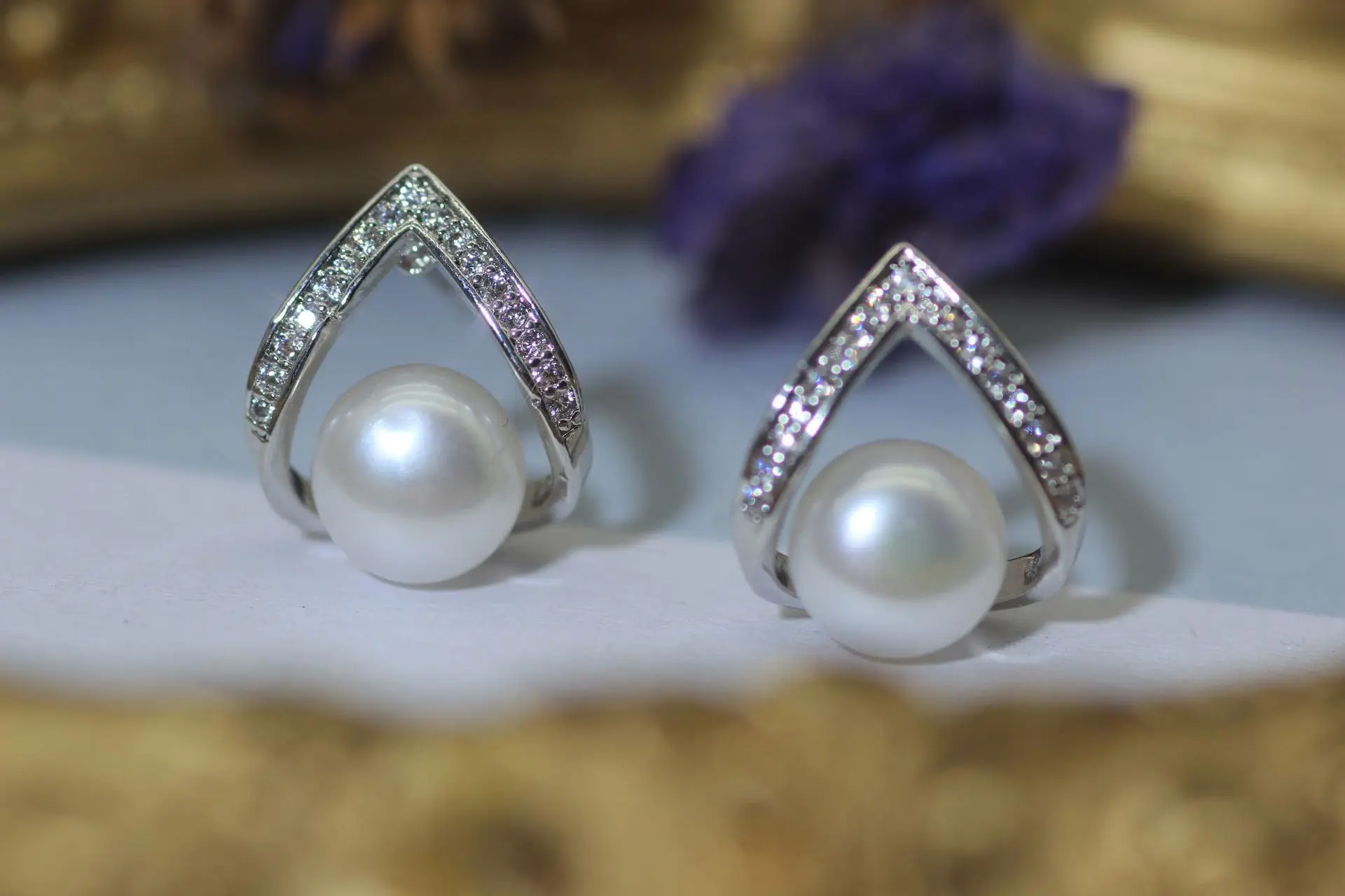 Pearl Earrings 925 Silver Needle Natural Freshwater Pearl 2024 Birthday Gift — feature 7