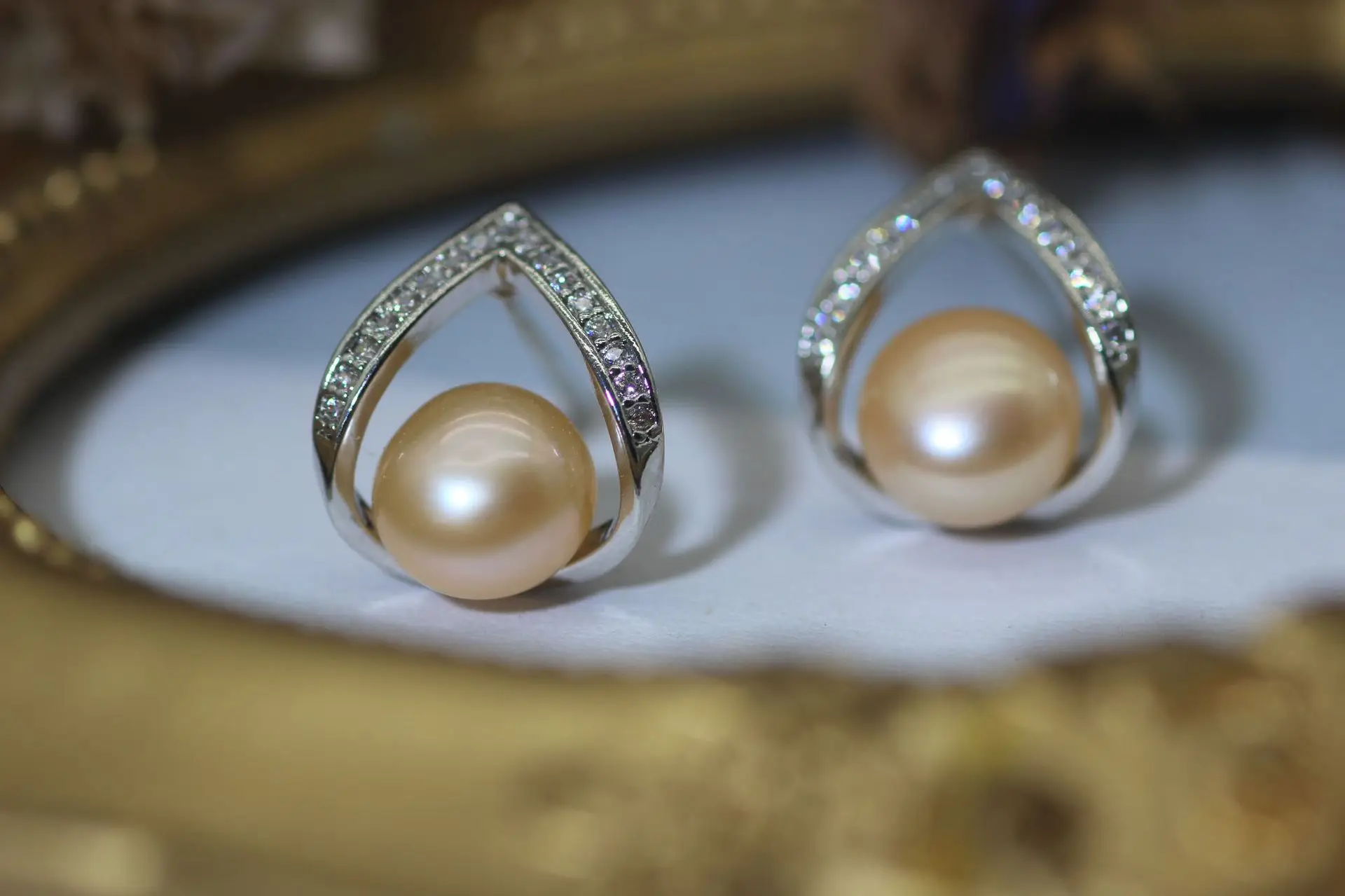 Pearl Earrings 925 Silver Needle Natural Freshwater Pearl 2024 Birthday Gift — feature 9