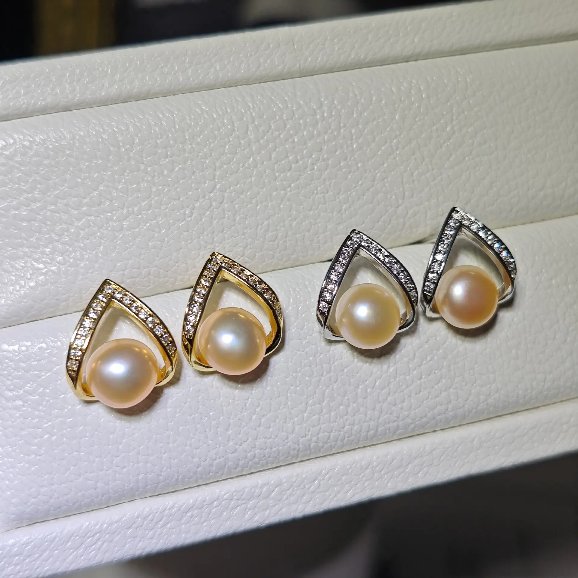 Pearl Earrings 925 Silver Needle Natural Freshwater Pearl 2024 Birthday Gift - Image 2