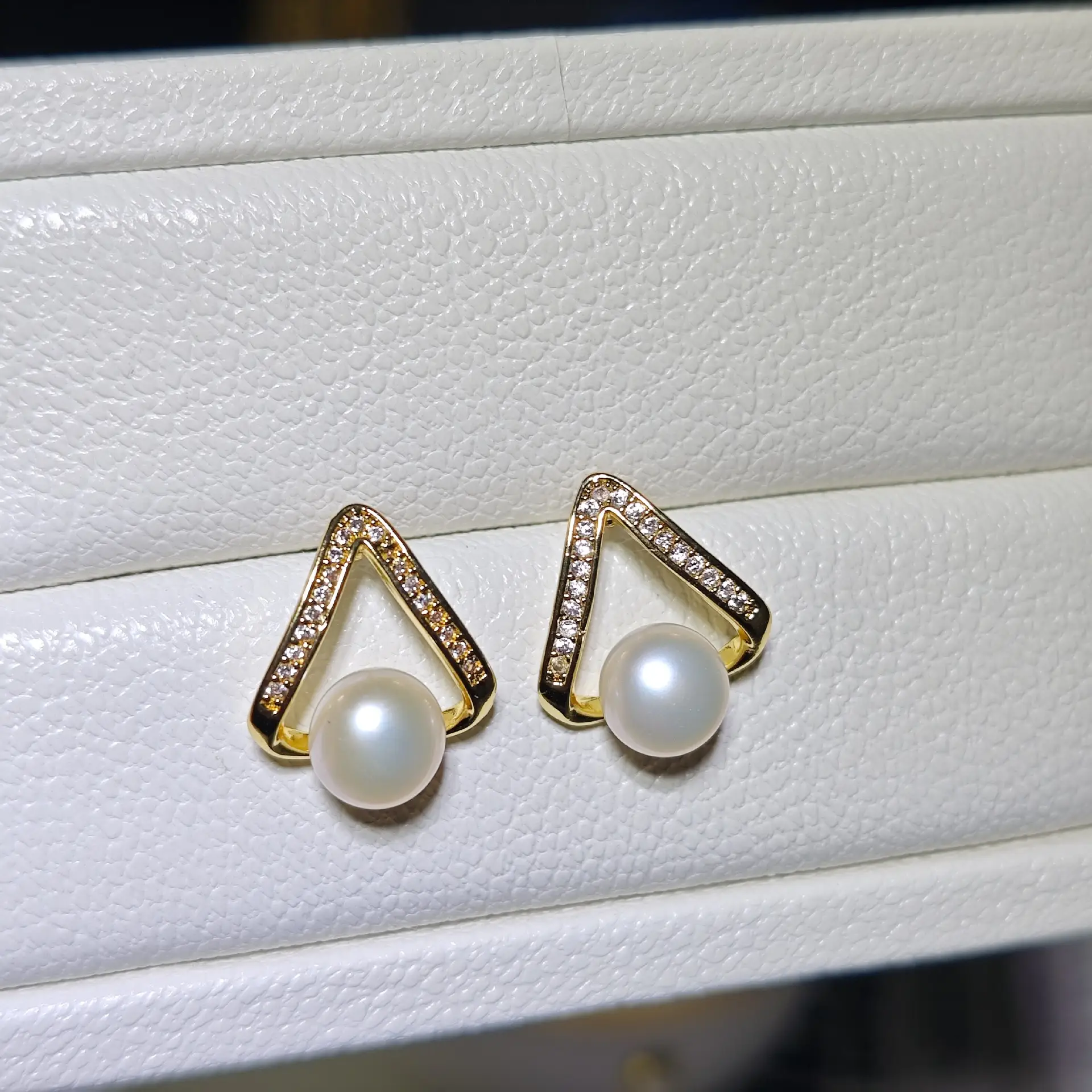Pearl Earrings 925 Silver Needle Natural Freshwater Pearl 2024 Birthday Gift - Image 3