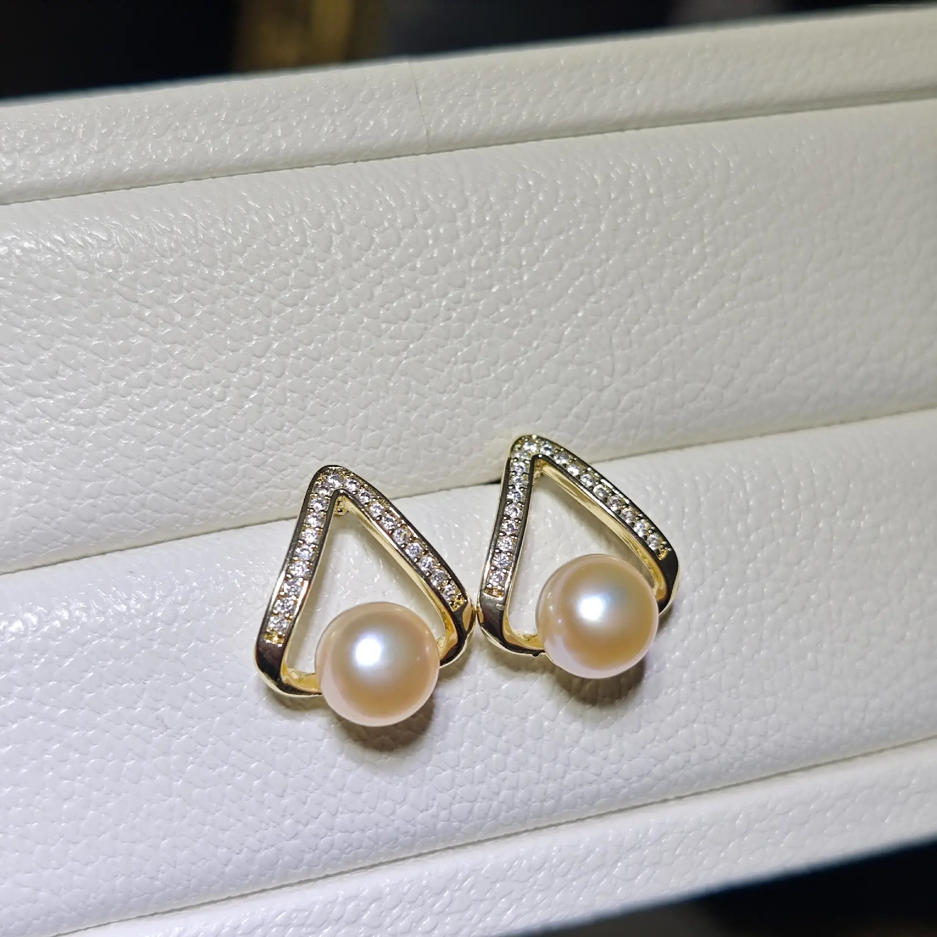 Pearl Earrings 925 Silver Needle Natural Freshwater Pearl 2024 Birthday Gift - Image 4