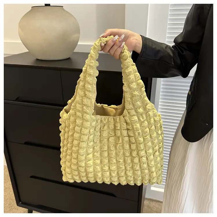 2023 Black Cloud Pleated Shoulder Bag for Women — feature 14