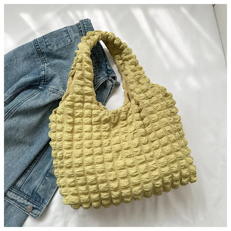 2023 Black Cloud Pleated Shoulder Bag for Women — feature 20