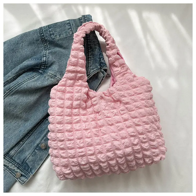 2023 Black Cloud Pleated Shoulder Bag for Women — feature 21