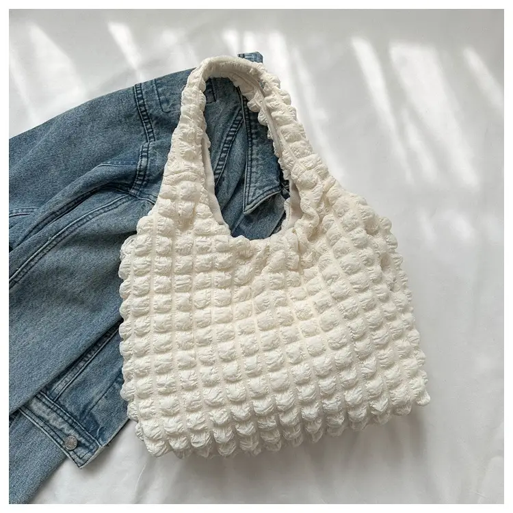 2023 Black Cloud Pleated Shoulder Bag for Women — feature 23