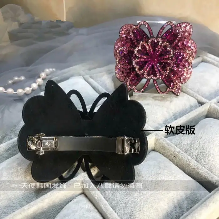 Three-Dimensional Rhinestone Flower Clip for Women - Image 11