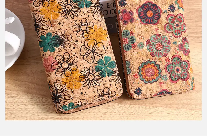 Cross-Border Bohemian Multifunctional Clutch Bag with Multiple Card Slots Wood Grain Wallet Literary Ladies Bag Card Bag Pu Small Bag — feature 11