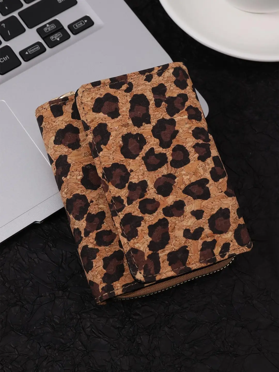 Cross-Border Bohemian Multifunctional Clutch Bag with Multiple Card Slots Wood Grain Wallet Literary Ladies Bag Card Bag Pu Small Bag