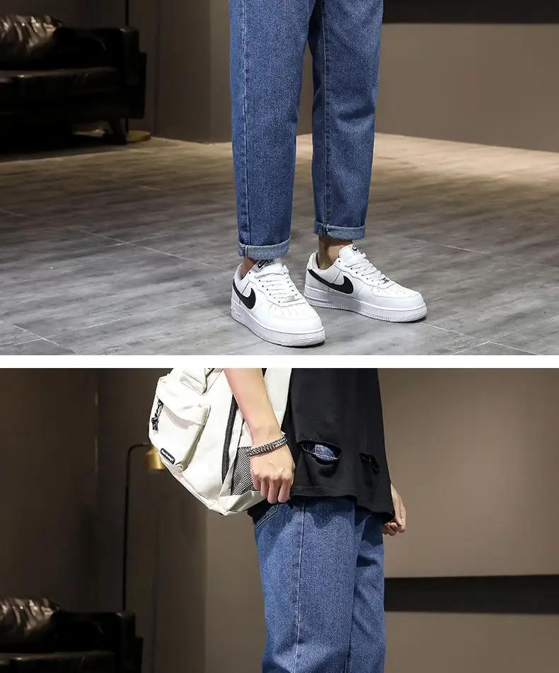 2023 Men's Blue Denim Jeans Slim Fit Loose Cut — feature 12