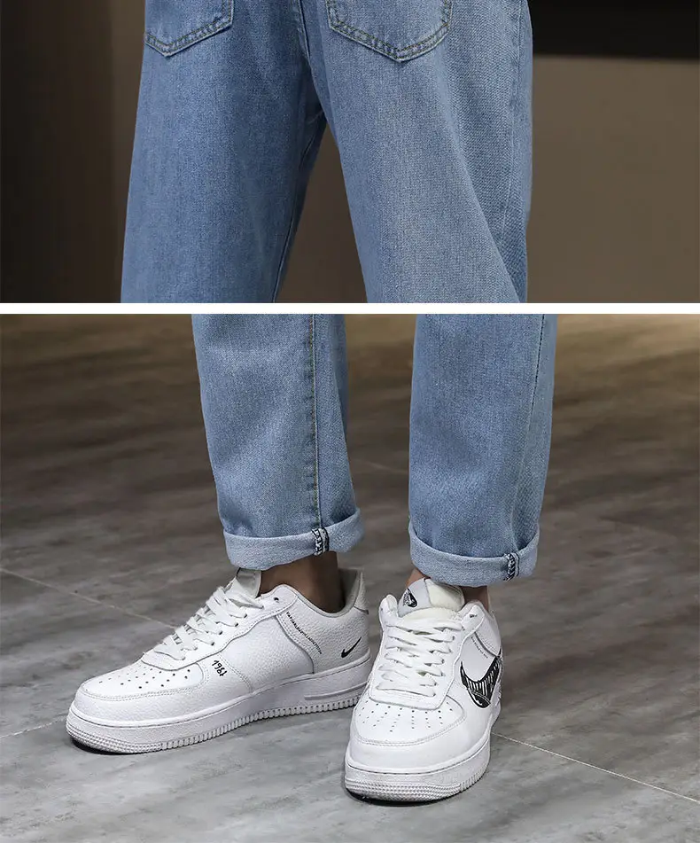 2023 Men's Blue Denim Jeans Slim Fit Loose Cut — feature 15