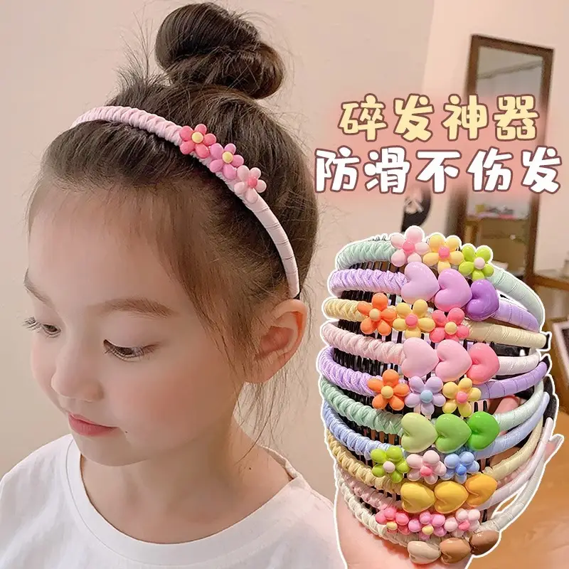 Girls' Toothed Hair Clip Headband Pink - Image 13