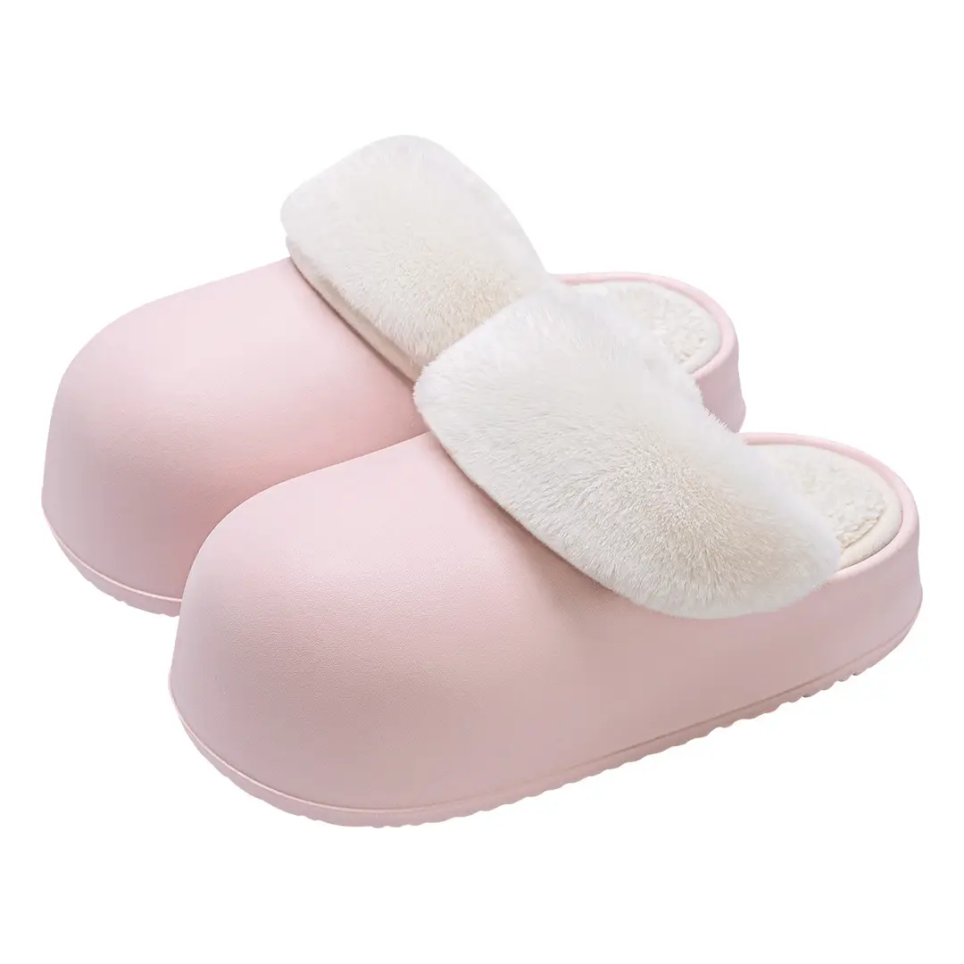 Astro detachable waterproof closed toe half slippers women's thick sole outdoor wear Office super hot cotton slippers autumn and winter - Image 18