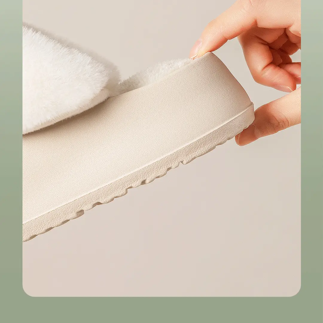 Astro detachable waterproof closed toe half slippers women's thick sole outdoor wear Office super hot cotton slippers autumn and winter — feature 10