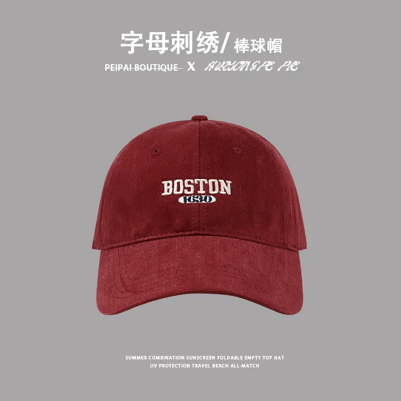 Women's Embroidered Baseball Cap with Big Head Design — feature 8