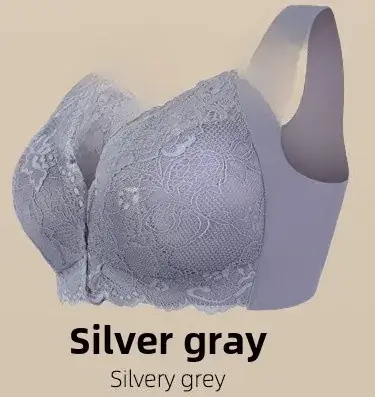 Black Lace Bra Large Chest Small Comfortable Breathable