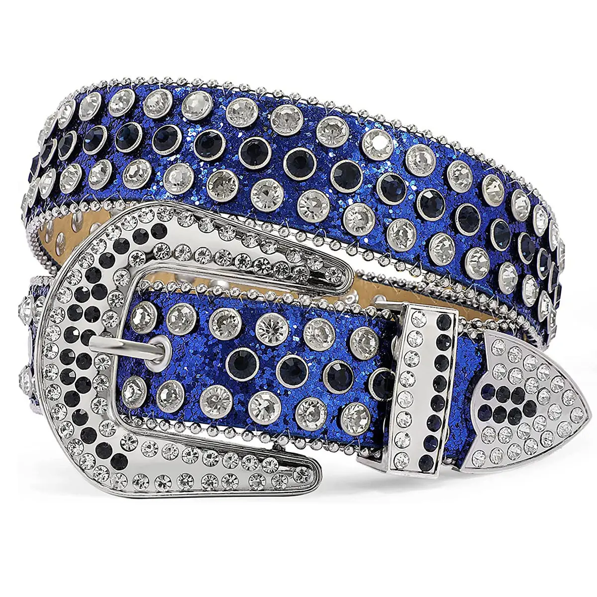 Full Diamond Belt Cross-border Fashion All-match Decorative Personality Diamond Crystal Shining Belt Korean Heavy Industry