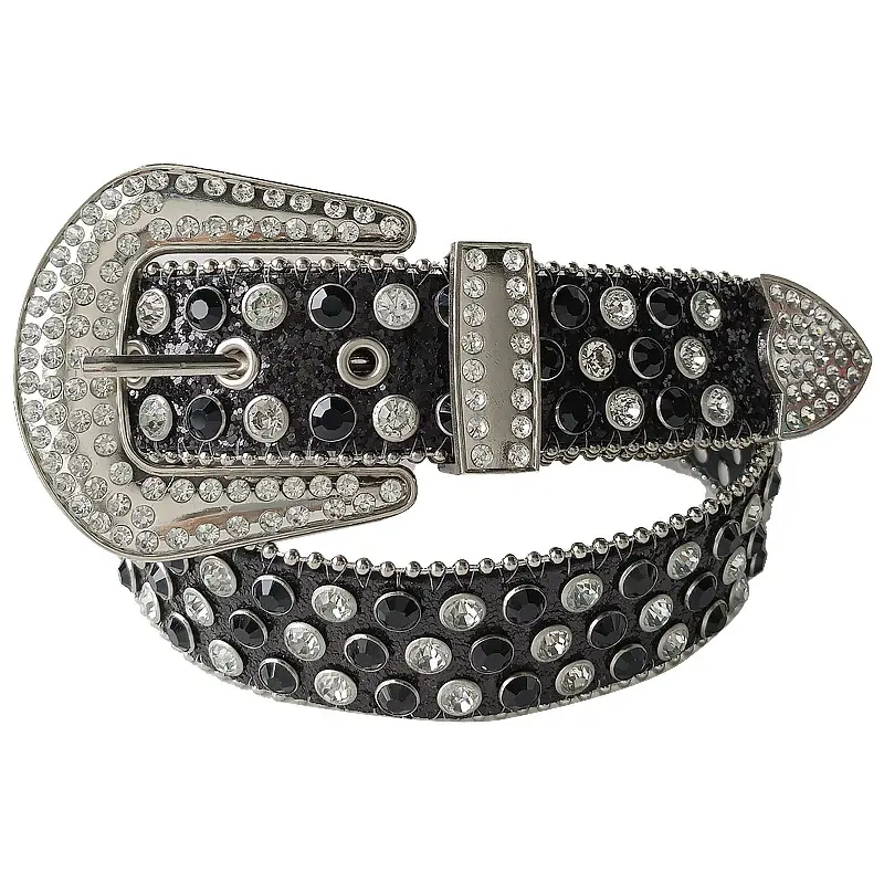 Full Diamond Belt Cross-border Fashion All-match Decorative Personality Diamond Crystal Shining Belt Korean Heavy Industry — feature 11