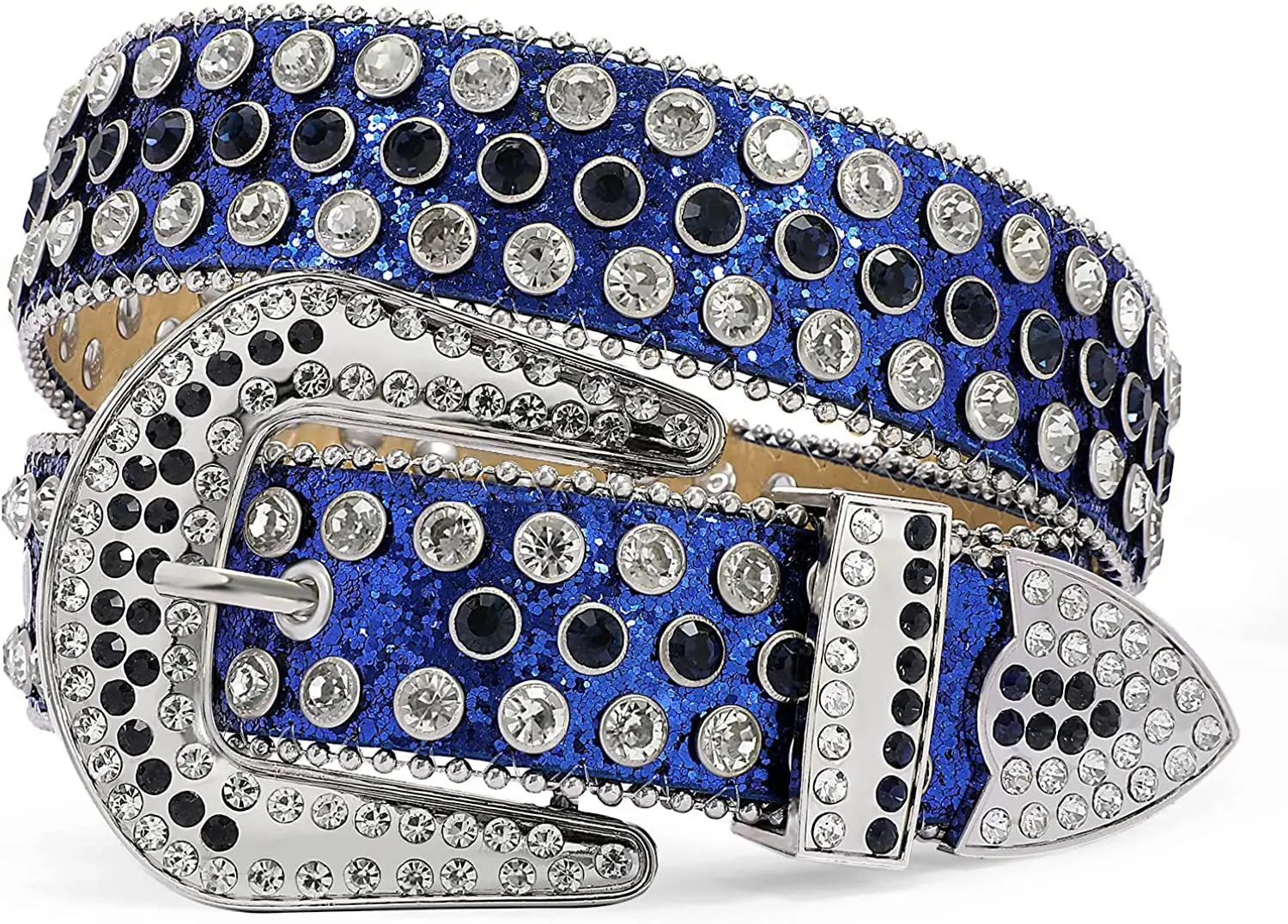 Full Diamond Belt Cross-border Fashion All-match Decorative Personality Diamond Crystal Shining Belt Korean Heavy Industry