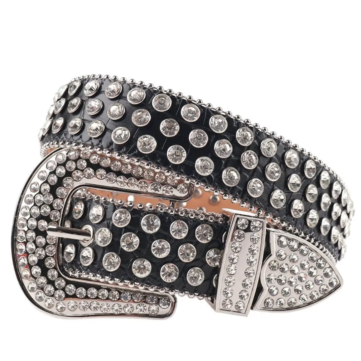 Full Diamond Belt Cross-border Fashion All-match Decorative Personality Diamond Crystal Shining Belt Korean Heavy Industry — feature 5