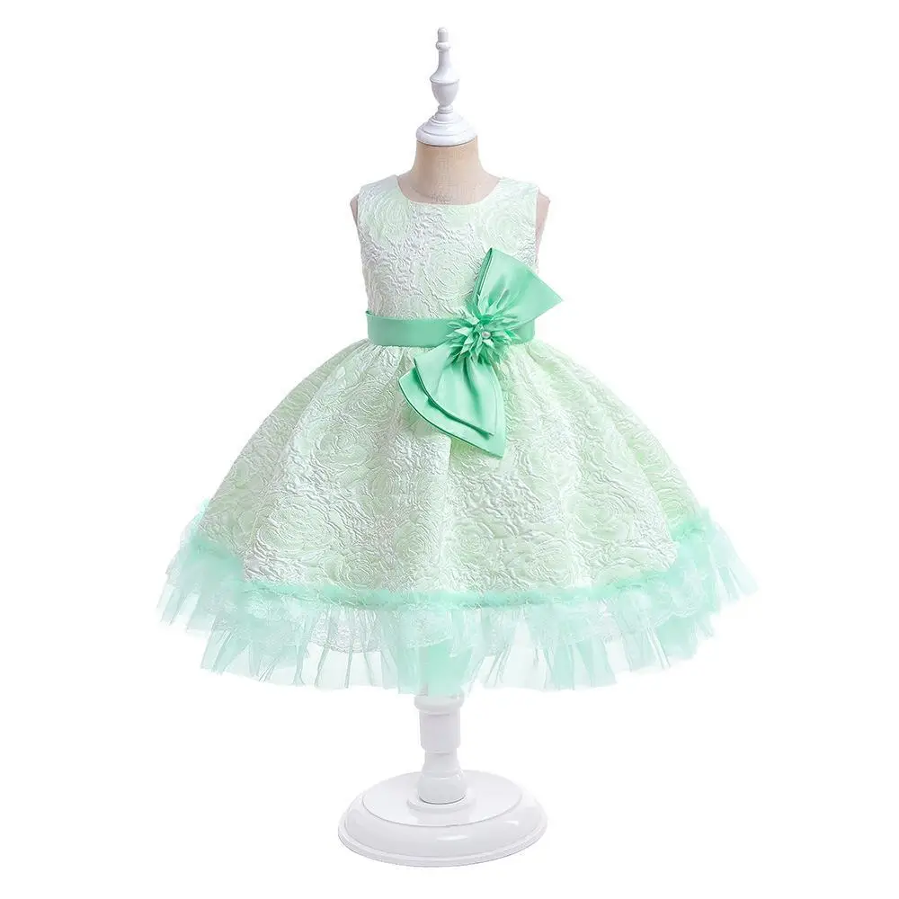 New Girls' Dress Cross-Border Ready Soft Pink - Image 3