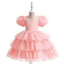 New Girls' Dress Cross-Border Ready Soft Pink β feature 17