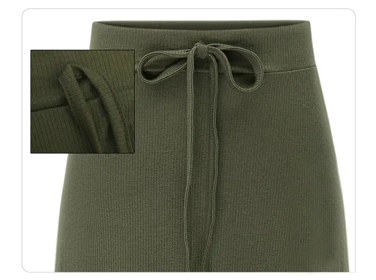 Women Korean Style High Waist Slimming Skirt Olive Green — feature 11