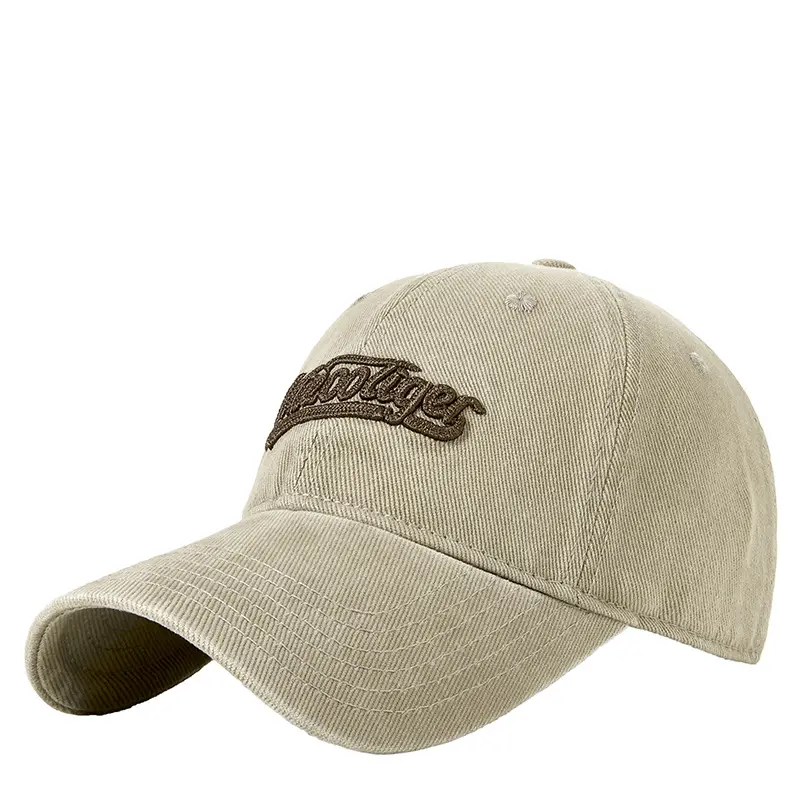 Women's Embroidered Korean Style Sun Hat Beige - Image 14