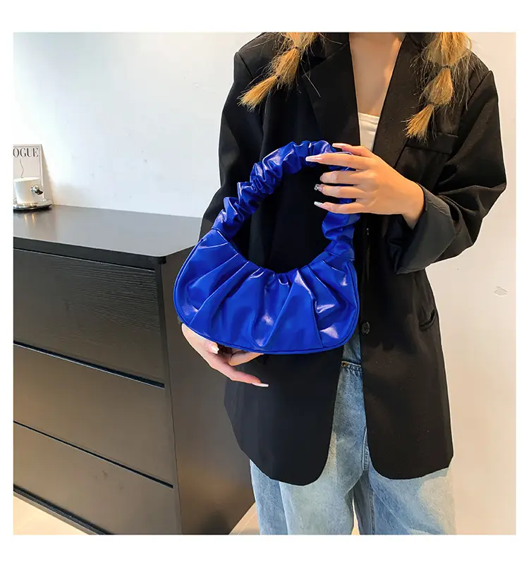 Cream Pleated Shoulder Bag for Women 2023 — feature 14