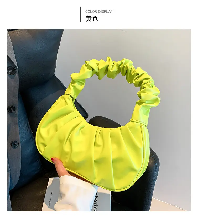Cream Pleated Shoulder Bag for Women 2023 — feature 26