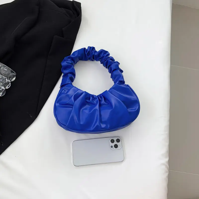 Cream Pleated Shoulder Bag for Women 2023 - Image 8