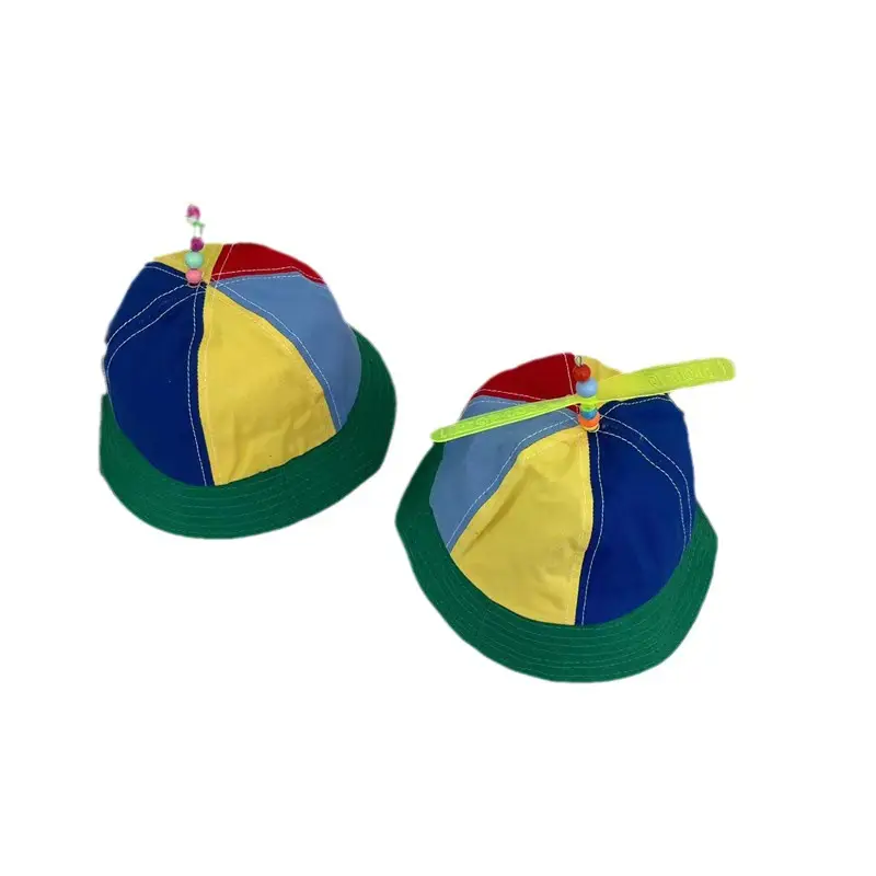 Boys Girls Bamboo Dragonfly Hats Blue Yellow Green Medium Big - Image 5
