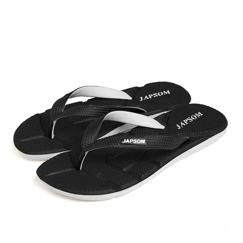 Men's Black EVA Flip Flops Summer Sandals